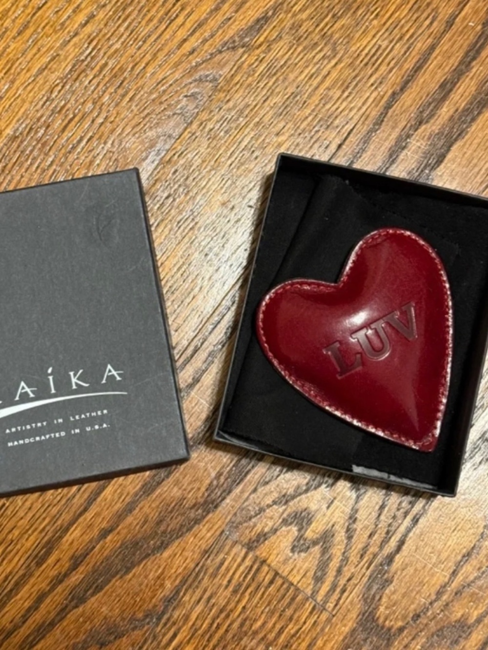 Raika Leather LUV Paperweight